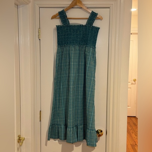 NWT Rails Rumi Midi Sundress in Augusta Mini Check‎ with Smocking Size Large - Picture 3 of 9